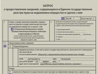 Näide Venemaa registrile teabe esitamise taotluse täitmisest