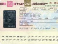 Doklady na získanie víza do Ruska